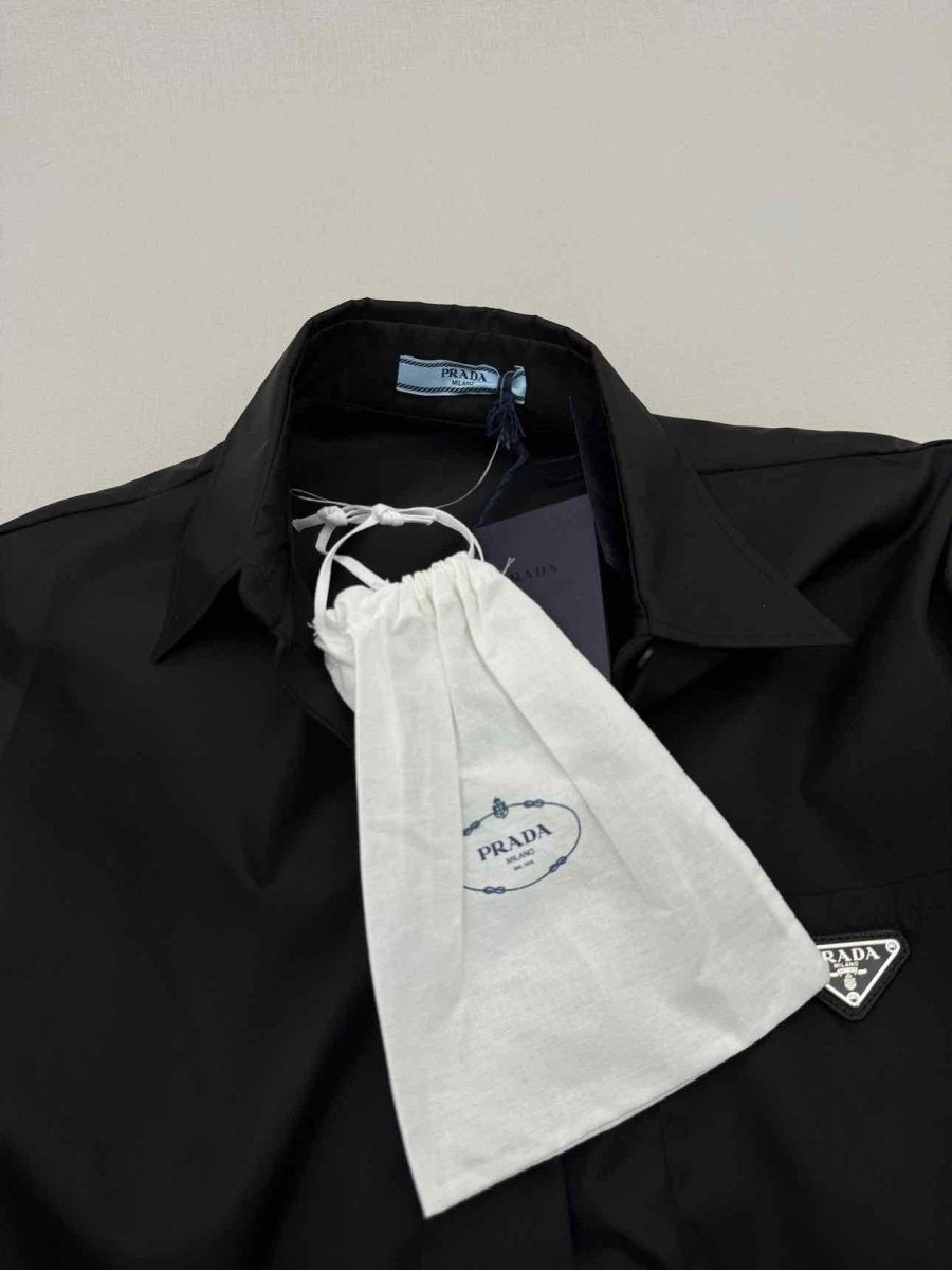 PRADA Triangle Logo Black Size US 4 Playsuit