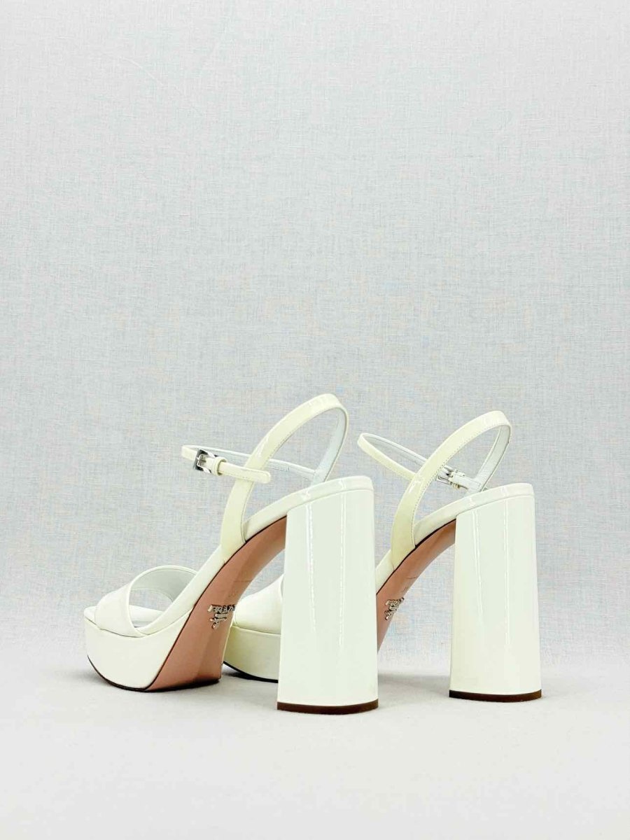 PRADA White Size EU 39 Platform Sandals