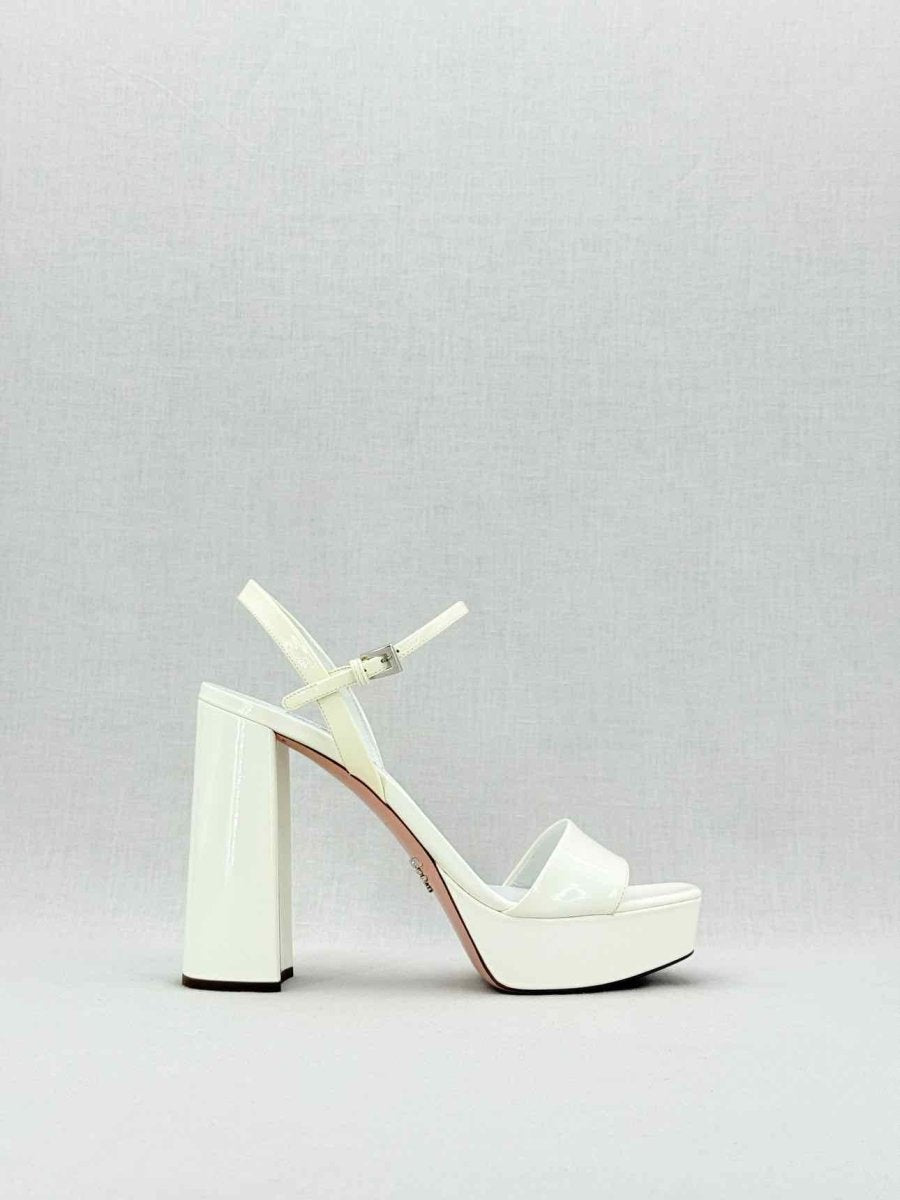 PRADA White Size EU 39 Platform Sandals