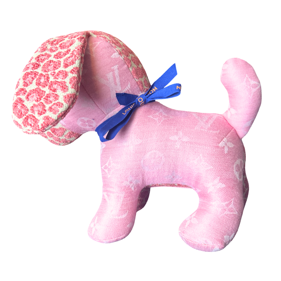 LV Monogram   Silk Scarf Loyal Puppy