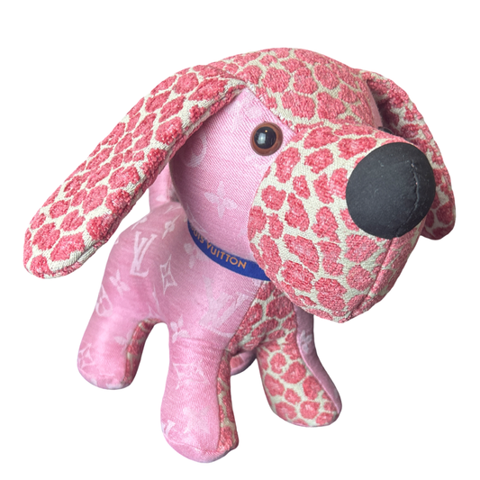LV Monogram   Silk Scarf Loyal Puppy