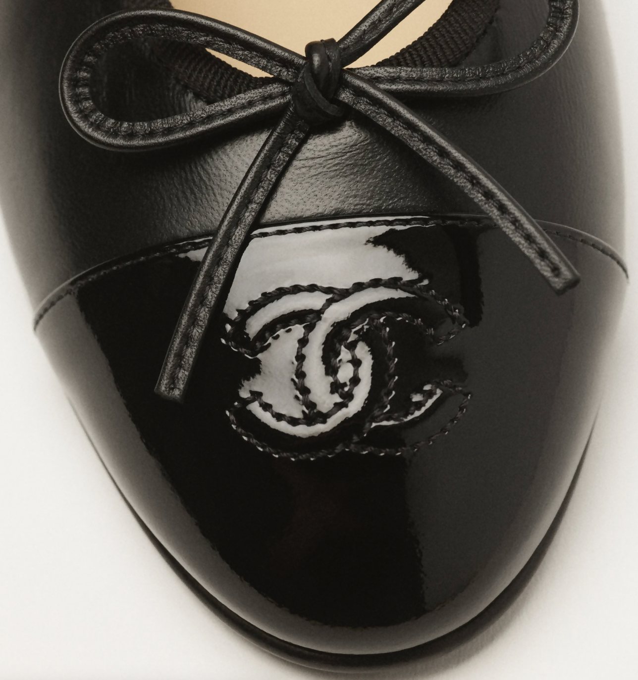 Chanel Ballet Flats – Lambskin & Patent Calfskin