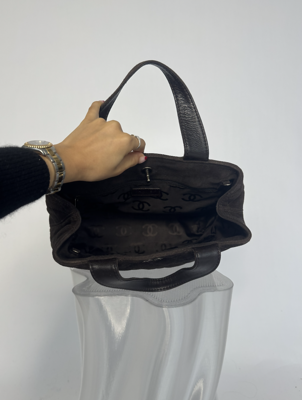 Chanel Wild Stitch Matelassé Tote Bag