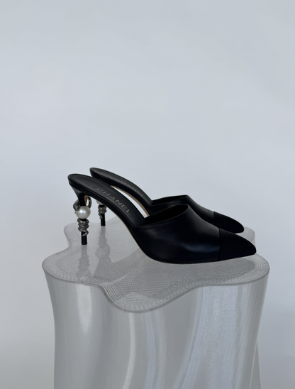 Chanel Serpent Snake Mules - FULL SET
