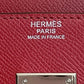 Luxury Hermes 30 cm Rouge Garance Epsom Birkin with Palladium