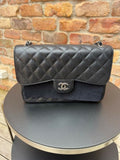 Chanel Classic Flap Caviar Jumbo - FULL SET