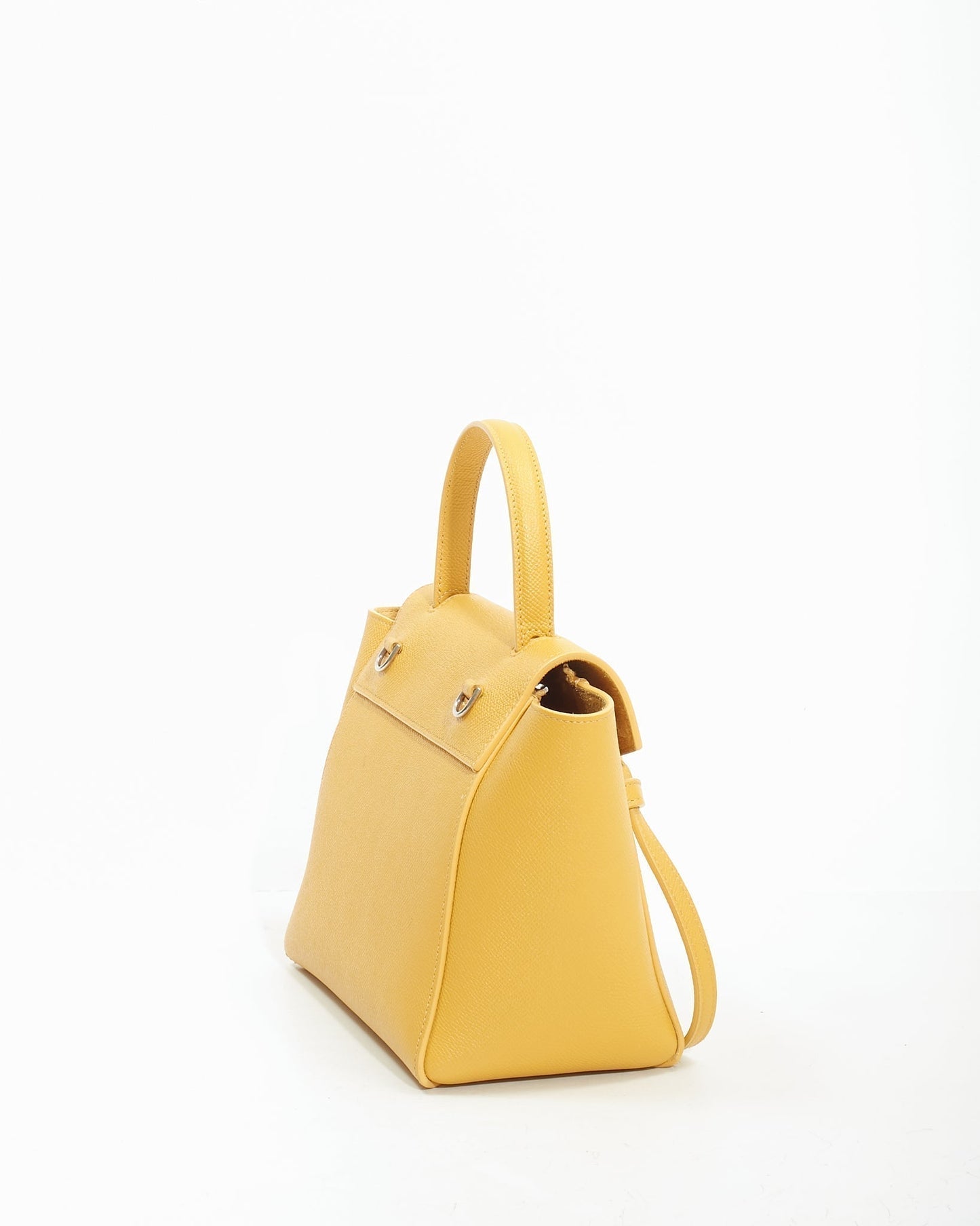 Celine Mustard Yellow Leather Nano Belt Bag