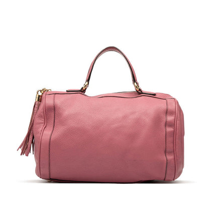 Gucci Soho Interlocking G Leather Boston Bag