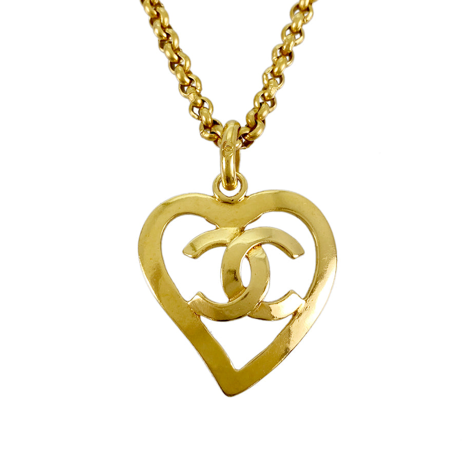 CHANEL COCO Mark Heart Necklace