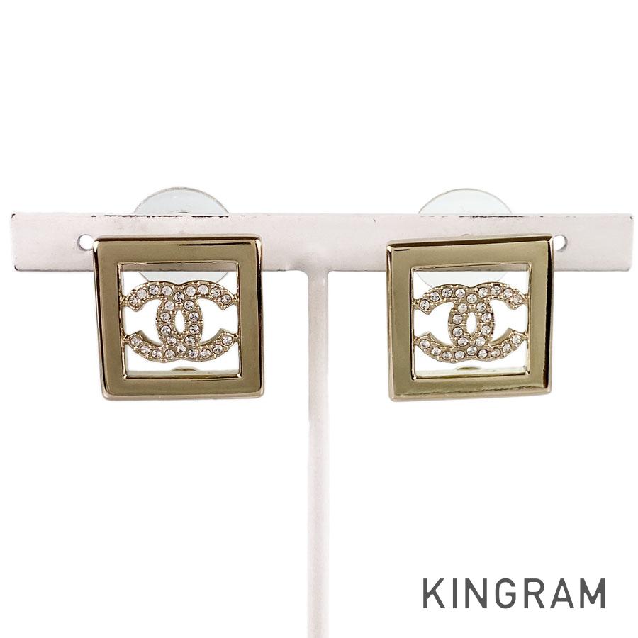 CHANEL COCO Mark rhinestone earring
