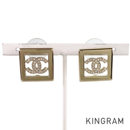 CHANEL COCO Mark rhinestone earring