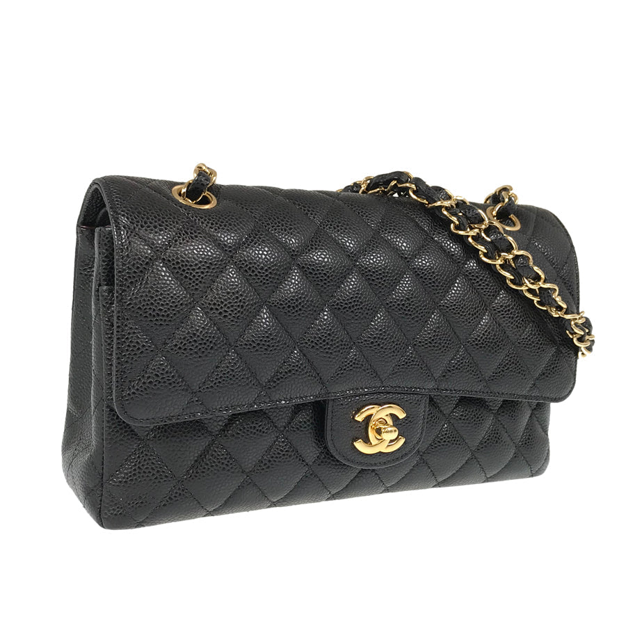 CHANEL Matrasse W flap WChain Gold Hardware Shoulder Bag