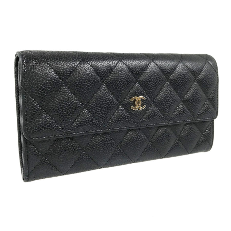 CHANEL Matrasse COCO Mark Gold Hardware purse lid