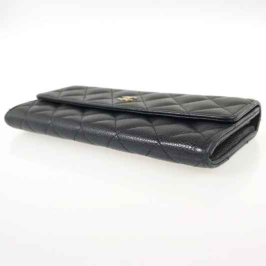 CHANEL Matrasse COCO Mark Gold Hardware purse lid