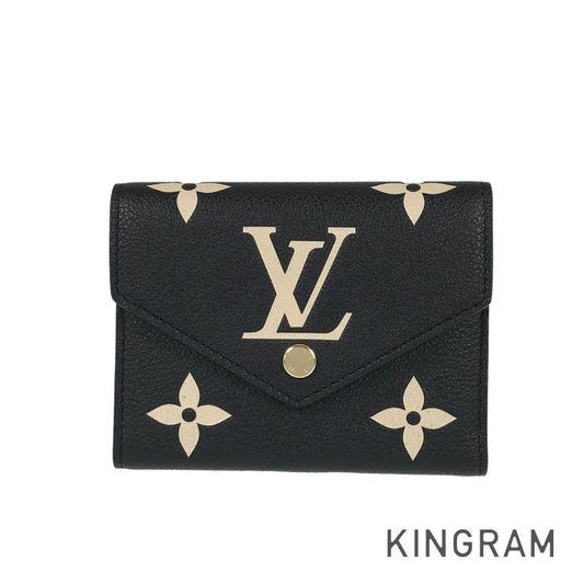 LOUIS VUITTON Monogram Empreinte Portefeiulle Victorine By color Tri-fold wallet