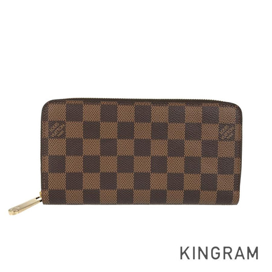 LOUIS VUITTON Damier Zippy Wallet N60015 Long wallet Round zipper