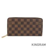 LOUIS VUITTON Damier Zippy Wallet N60015 Long wallet Round zipper