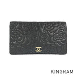 CHANEL Camelia purse Long wallet bifold