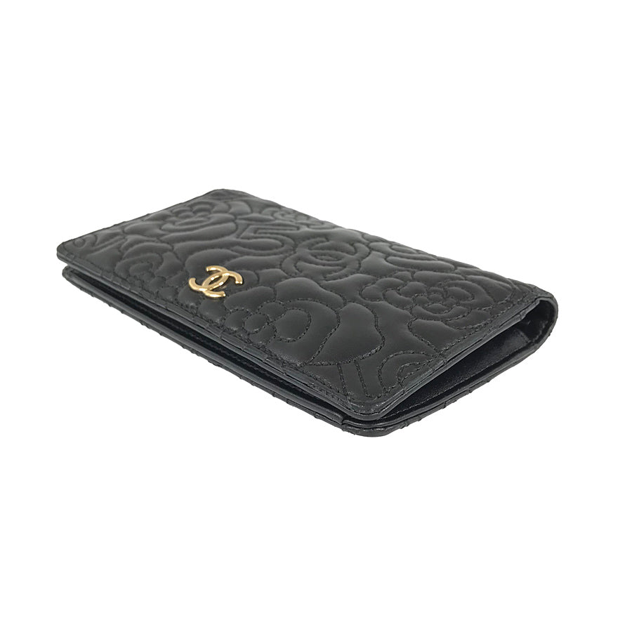 CHANEL Camelia purse Long wallet bifold