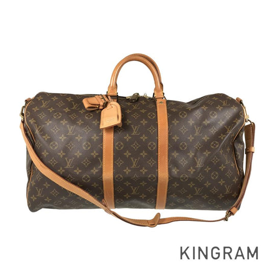 LOUIS VUITTON Monogram keepall Bandolier 55 Boston bag