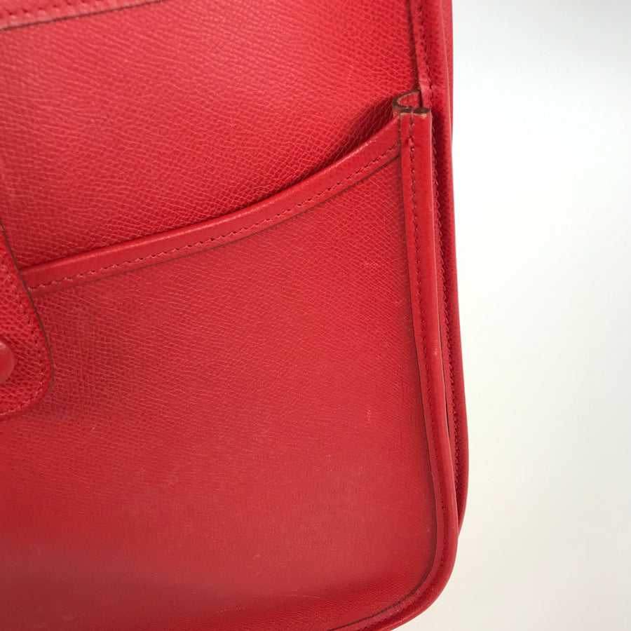 HERMES Evelyn 2 PM ? H carved seal SilverHardware made in 2004 Shoulder Bag