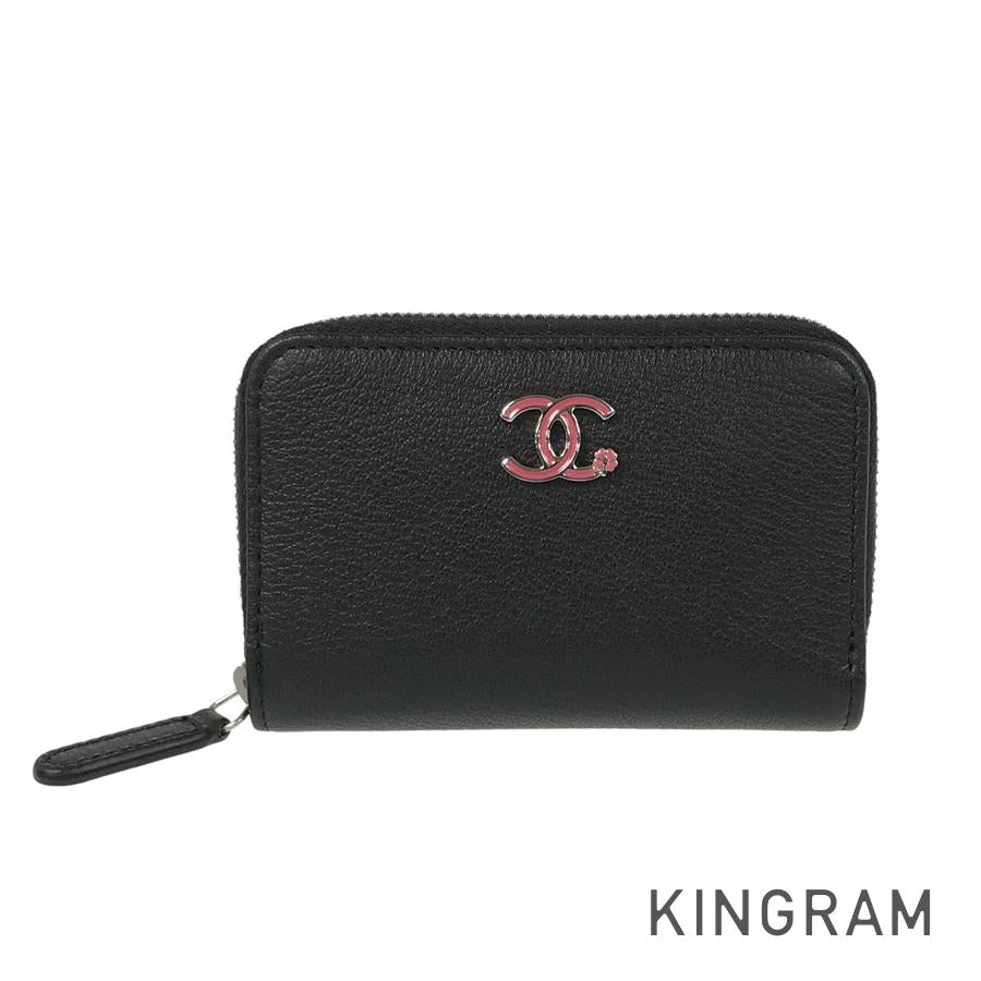 CHANEL COCO Mark Clover SilverHardware coin purse