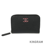 CHANEL COCO Mark Clover SilverHardware coin purse