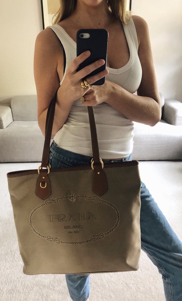 Prada Canvas Tote