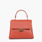 Rust mini top-handle bag