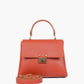 Rust mini top-handle bag