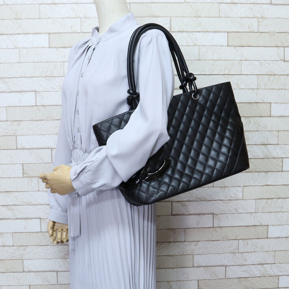 CHANEL Large tote Tote Bag A25167 Calfskin Cambon  d