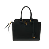 PRADA Black Saffiano Calf Handbag