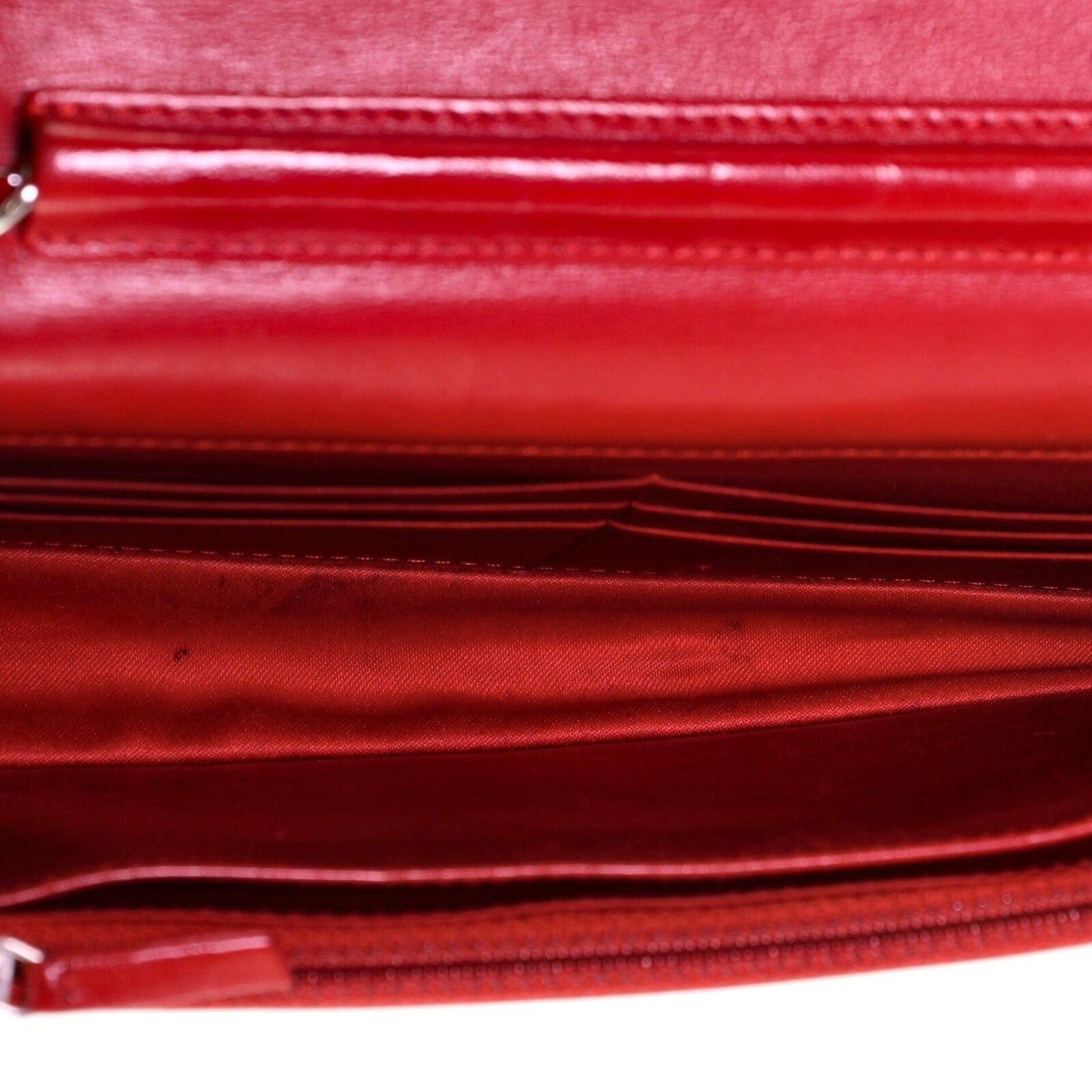 Chanel Wallet on Chain Camellia Lambskin Red