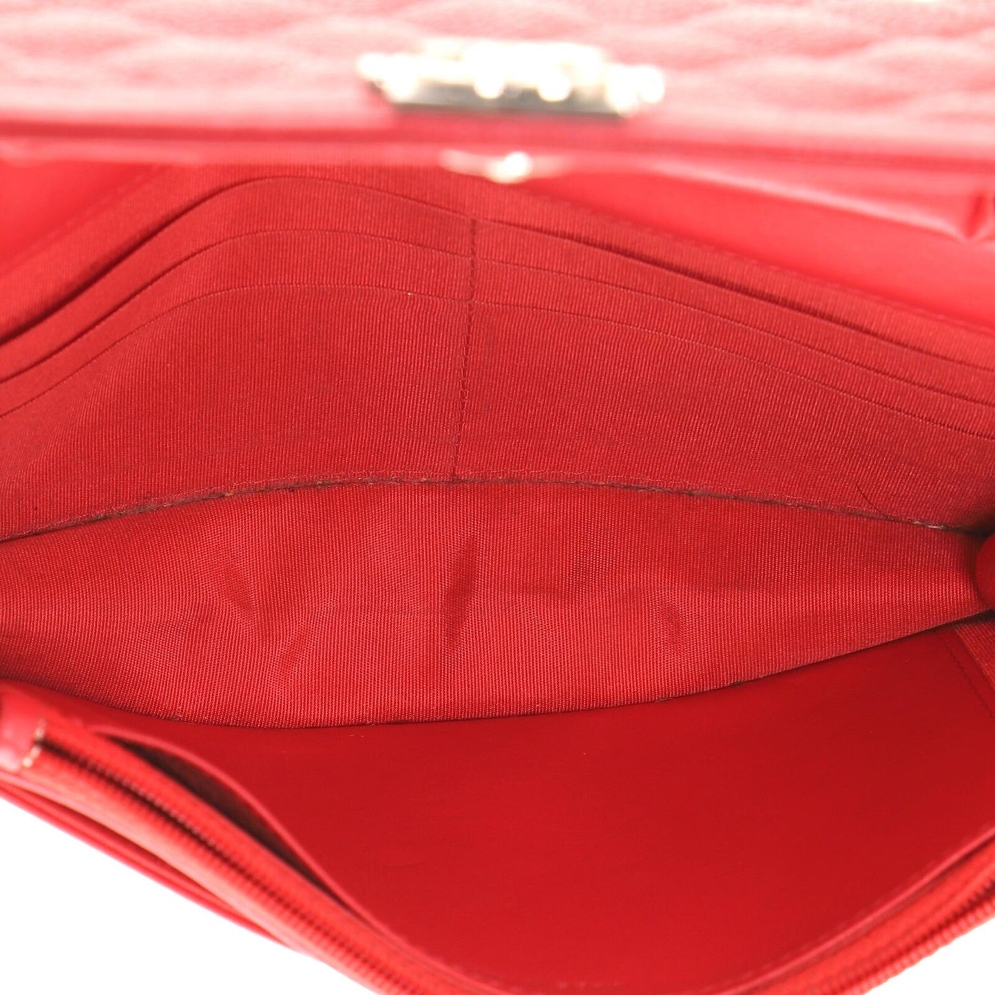 Chanel Boy Wallet on Chain Quilted Caviar Pink