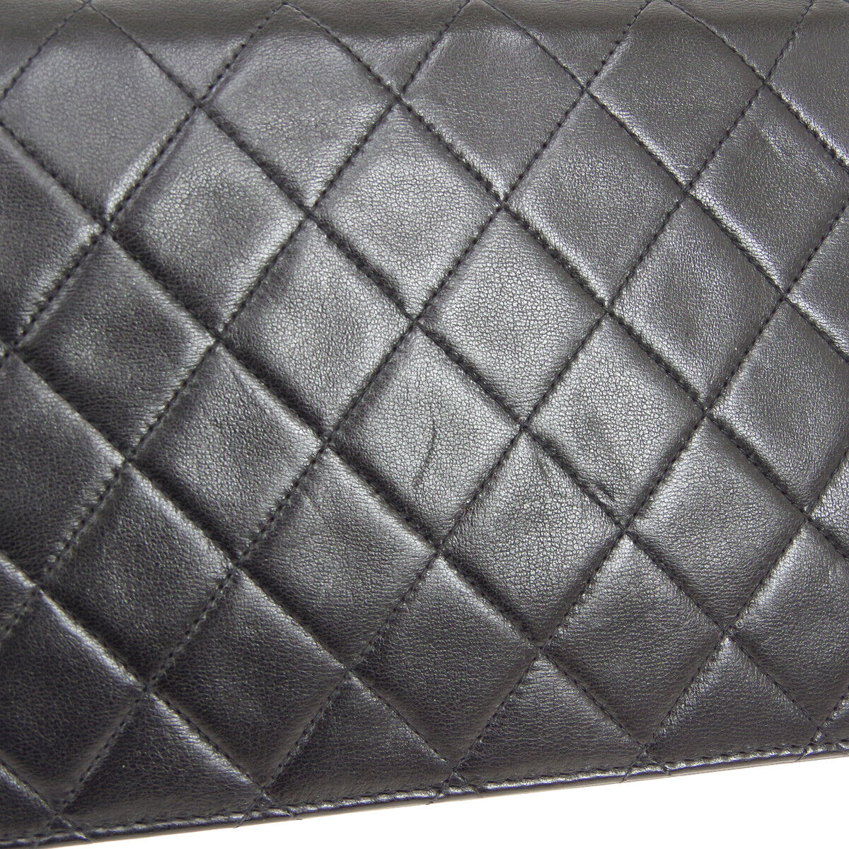 CHANEL Full Flap Quilted CC Chain Shoulder Bag 5385483 Purse Black Auth 01700