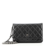 Chanel Wallet on Chain Quilted Lambskin Black