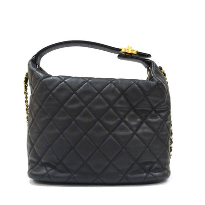 Chanel 19 Small Hobo Matelasse Chain Shoulder Bag 2way Black