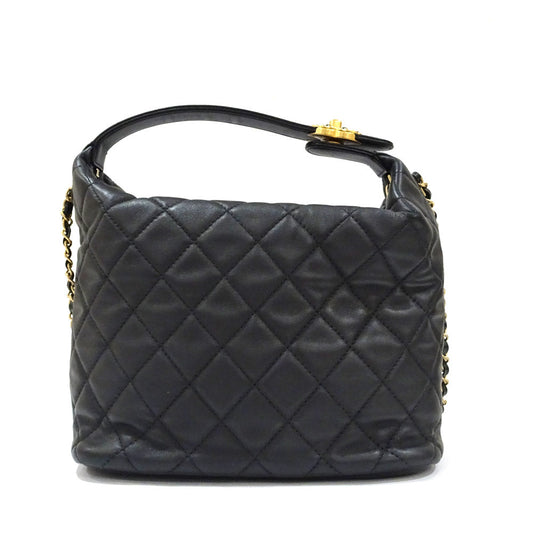 Chanel 19 Small Hobo Matelasse Chain Shoulder Bag 2way Black