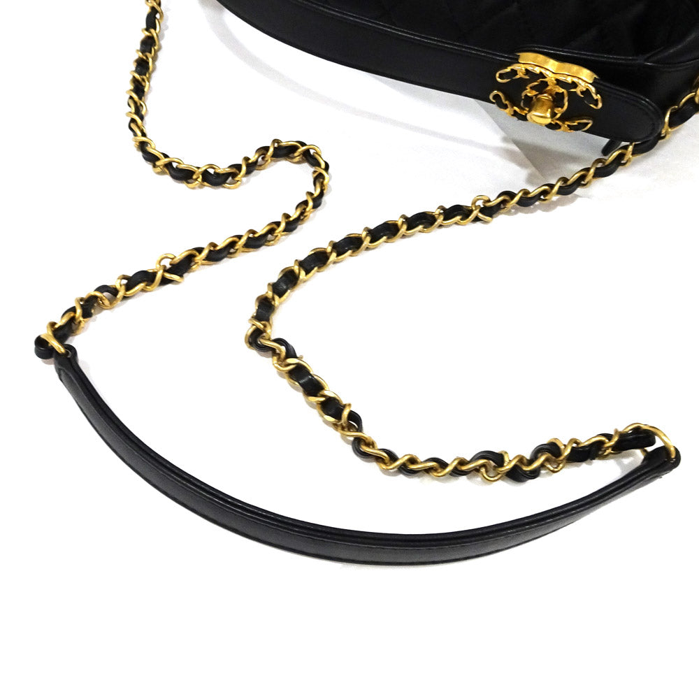 Chanel 19 Small Hobo Matelasse Chain Shoulder Bag 2way Black