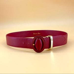CHRISTIAN DIOR   leather belt POP