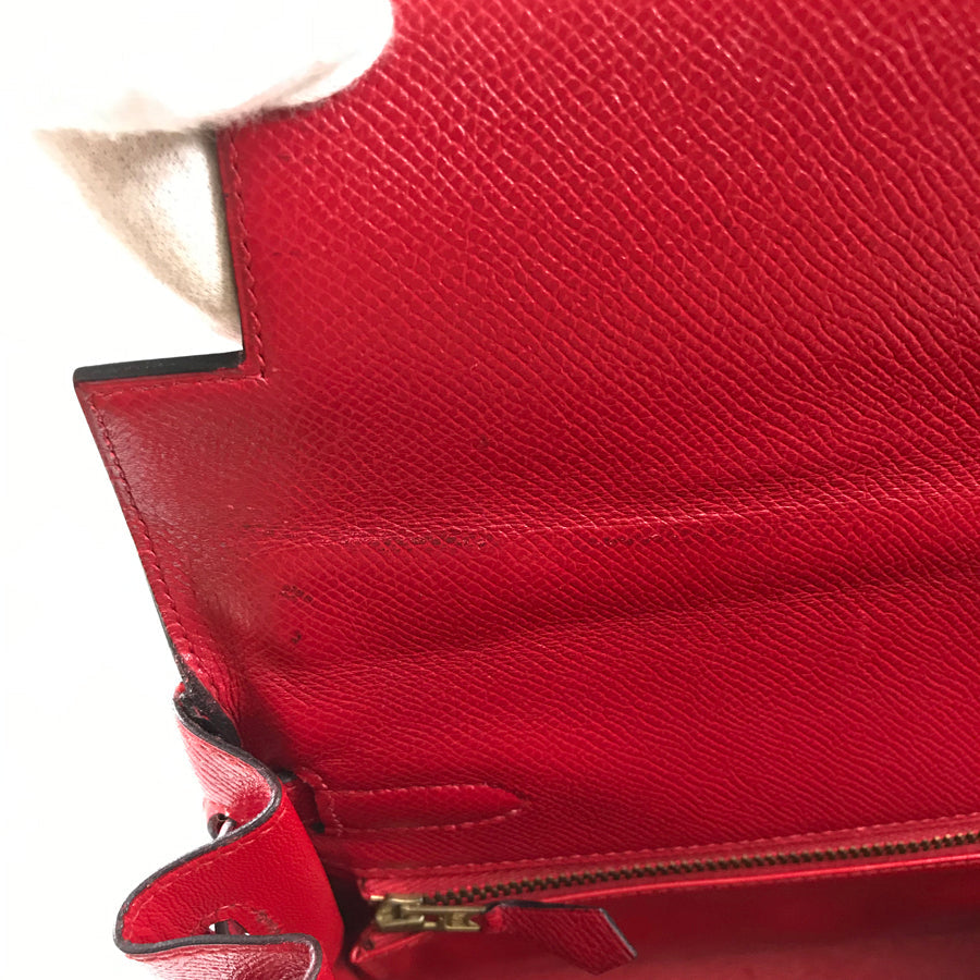 HERMES Inside stitching ?S stamp Made in 1989 Handbag