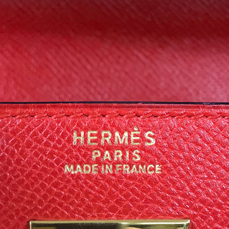 HERMES Inside stitching ?S stamp Made in 1989 Handbag