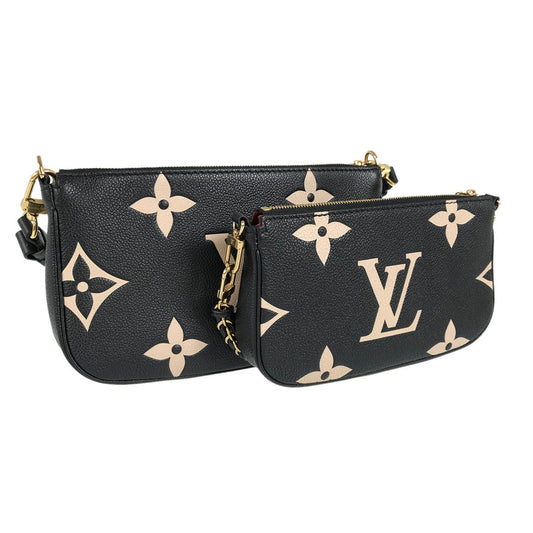 LOUIS VUITTON Monogram Empreinte Bicolor Multi Pochette Accessoires M45777 Shoulder bag