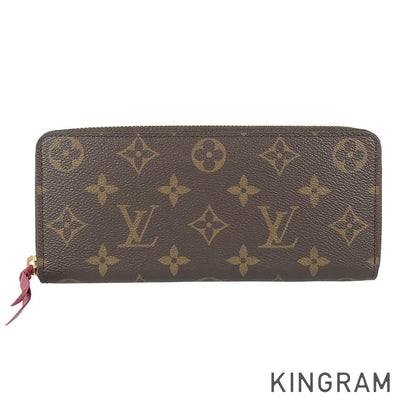LOUIS VUITTON Monogram Portefeuille Clemence M60742 Long wallet Round zipper