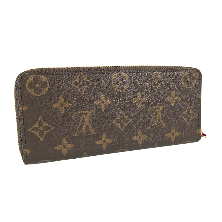 LOUIS VUITTON Monogram Portefeuille Clemence M60742 Long wallet Round zipper