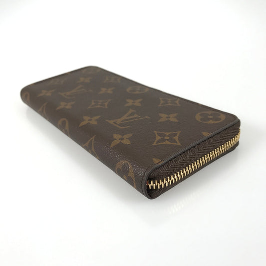 LOUIS VUITTON Monogram Portefeuille Clemence M60742 Long wallet Round zipper