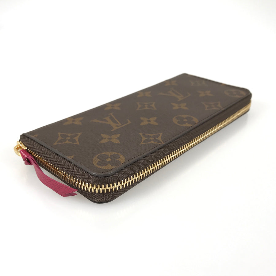 LOUIS VUITTON Monogram Portefeuille Clemence M60742 Long wallet Round zipper