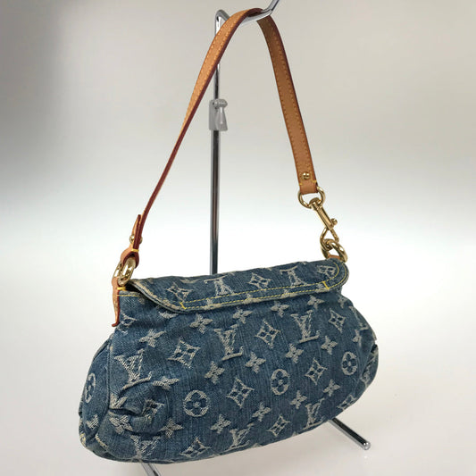 LOUIS VUITTON Monogram Denim Mini Pleaty M95050 Shoulder bag