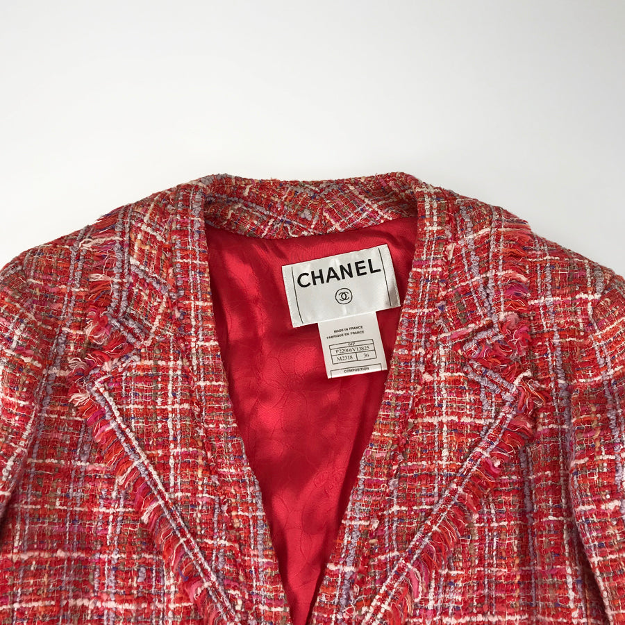 CHANEL tweed P22966V13825 Women's Jacket