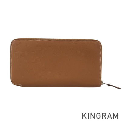 HERMES Azap Long Silkine Long wallet Round zipper